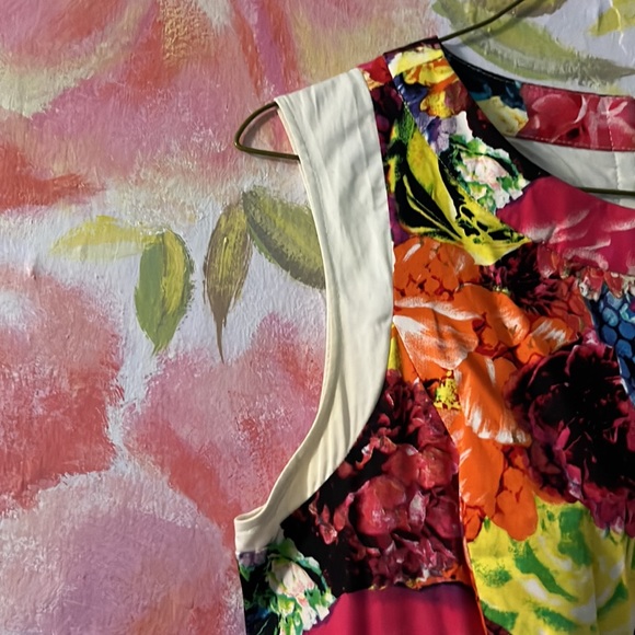 Prabal Gurung for target fir and flair  summer dress floral printed cotton - Picture 3 of 5